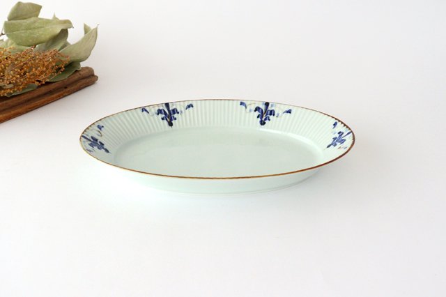 Koyo Kiln LEAVES Oval Plate Shinogi L | Arita Ware