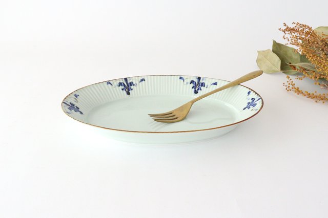 Koyo Kiln LEAVES Oval Plate Shinogi L | Arita Ware