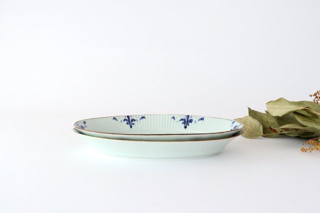 Koyo Kiln LEAVES Oval Plate Shinogi L | Arita Ware