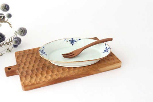 Koyo Kiln LEAVES Oval Plate Shinogi M | Arita Ware-TOP