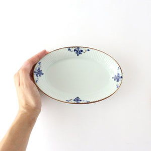 Koyo Kiln LEAVES Oval Plate Shinogi M | Arita Ware-Detail4