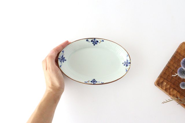 Koyo Kiln LEAVES Oval Plate Shinogi M | Arita Ware-Detail4