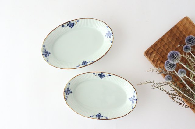 Koyo Kiln LEAVES Oval Plate Shinogi M | Arita Ware-Detail9