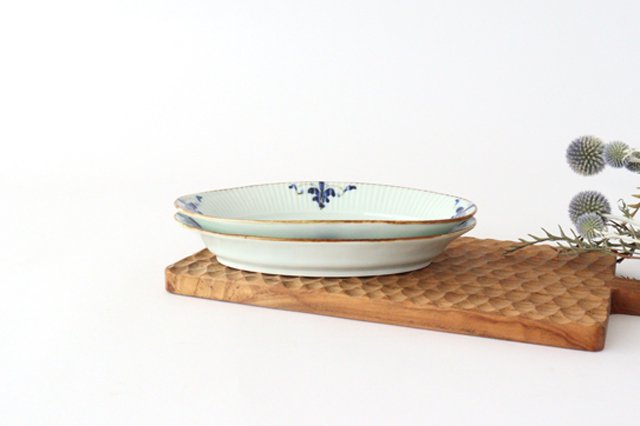 Koyo Kiln LEAVES Oval Plate Shinogi M | Arita Ware-Detail10