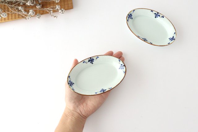 Koyo Kiln LEAVES Small Oval Plate Shinogi S | Arita Ware-Detail4