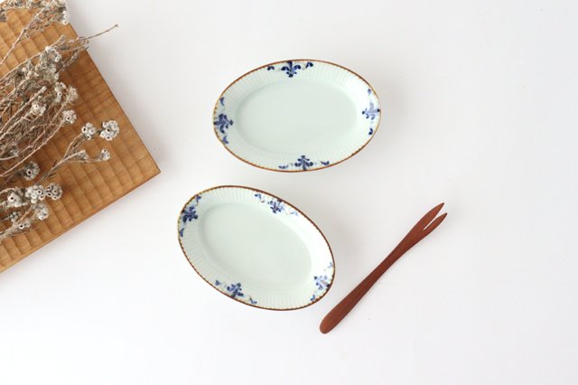 Koyo Kiln LEAVES Small Oval Plate Shinogi S | Arita Ware-Detail9