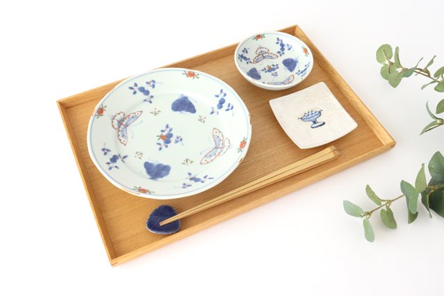Round Sauce Plate Flower and Butterfly 10.5cm/4.1in | Arita Ware