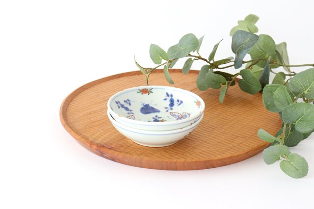 Round Sauce Plate Flower and Butterfly 10.5cm/4.1in | Arita Ware