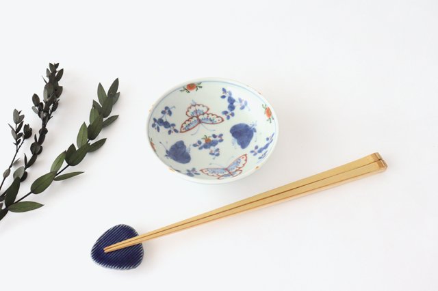 Round Sauce Plate Flower and Butterfly 10.5cm/4.1in | Arita Ware