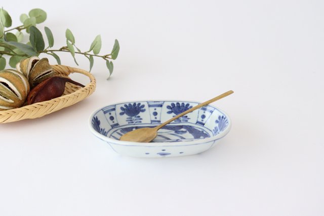 Oval Sauce Plate Twin Deer | Arita Ware