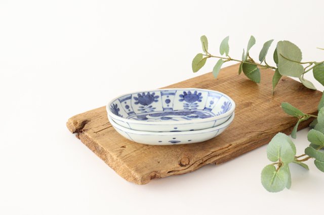 Oval Sauce Plate Twin Deer | Arita Ware
