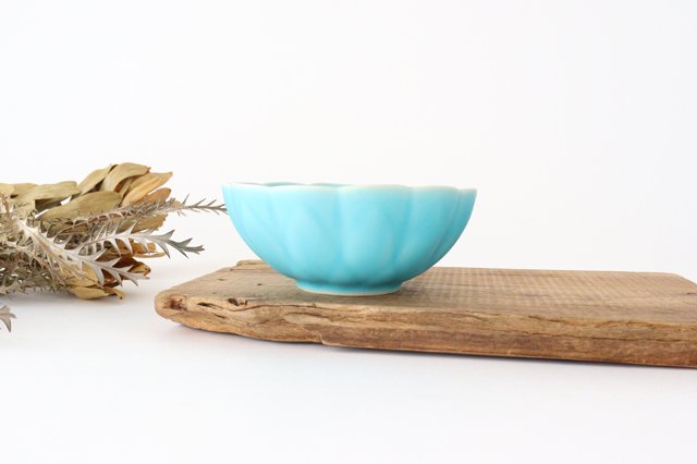 Lotus-shaped Small Bowl Turkish Blue | Kobachi Hasami Ware
