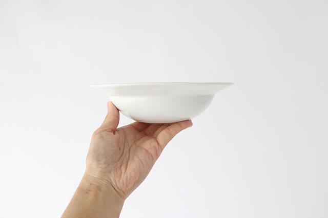 Rim bowl white porcelain Hasami ware