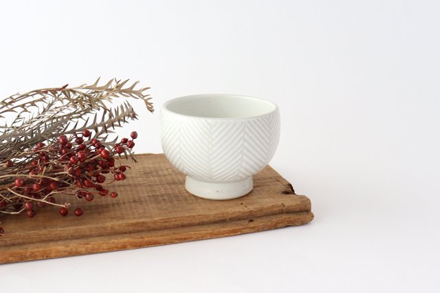 ORIME Small Bowl Herringbone White | Hasami Ware