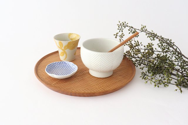 ORIME Small Bowl Herringbone White | Hasami Ware