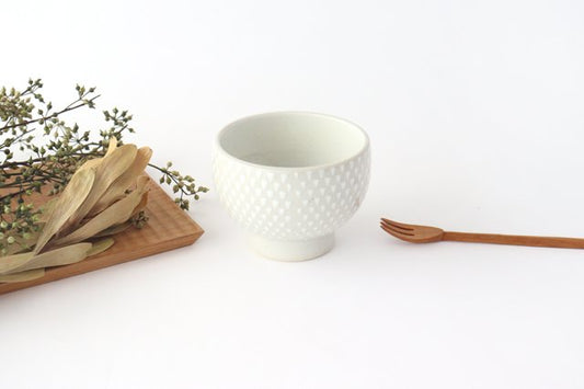 ORIME Small Bowl White-spotted White | Hasami Ware-TOP