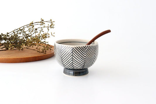 ORIME Small Bowl Herringbone Brown | Hasami Ware-TOP
