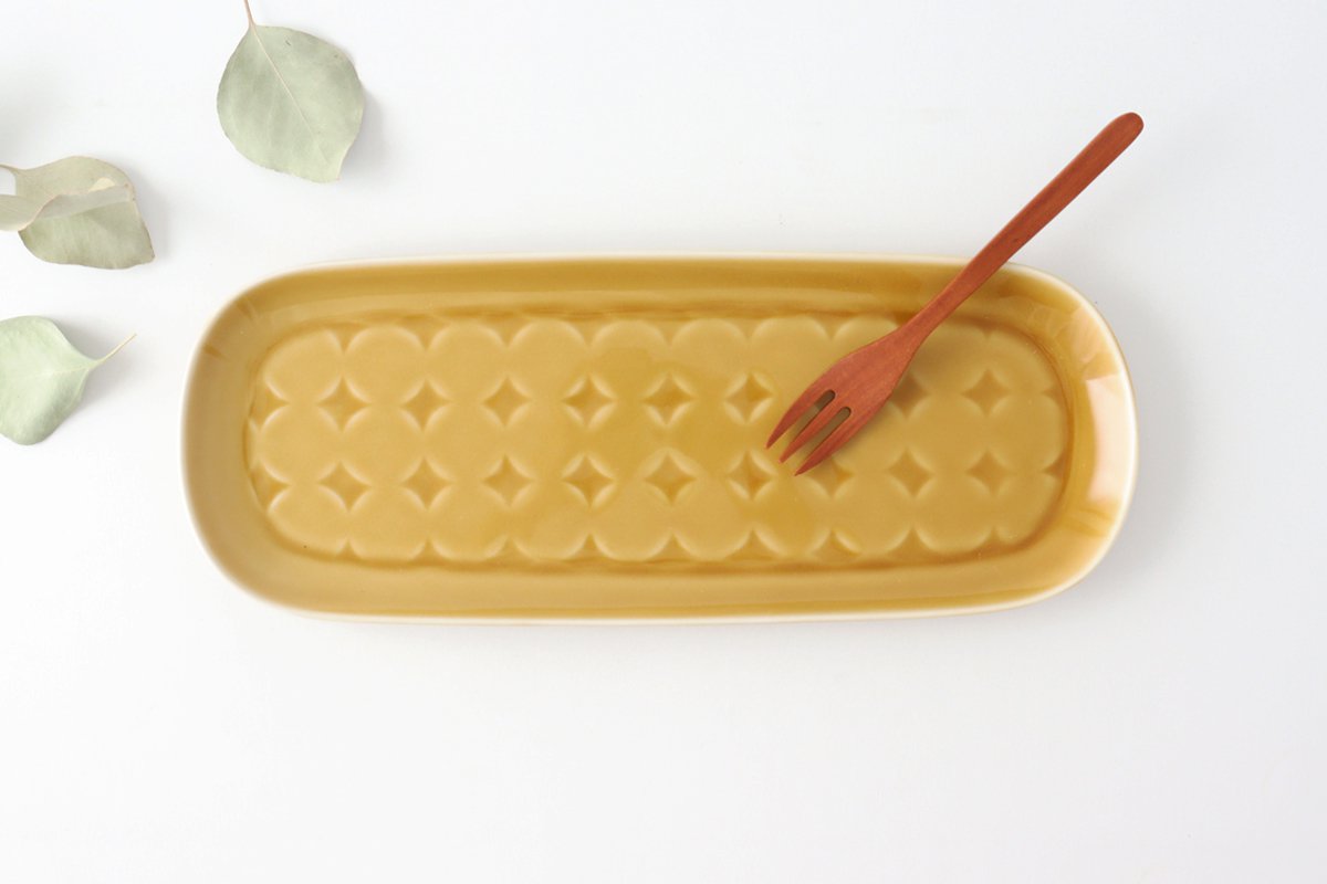 Long plate camel porcelain rondo Hasami ware