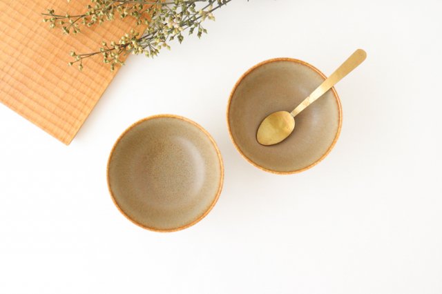 Arco Rice Bowl Silver Brown | Mino Ware
