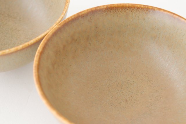 Arco Rice Bowl Silver Brown | Mino Ware