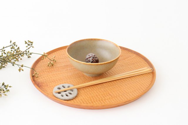 Arco Rice Bowl Silver Brown | Mino Ware