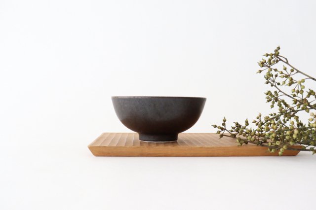 Arco Rice Bowl Matte Black | Mino Ware