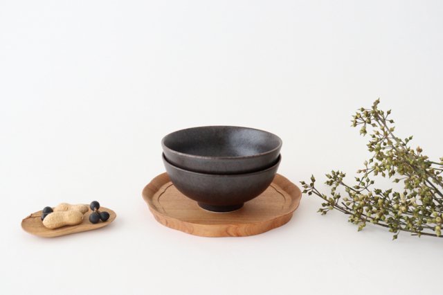 Arco Rice Bowl Matte Black | Mino Ware
