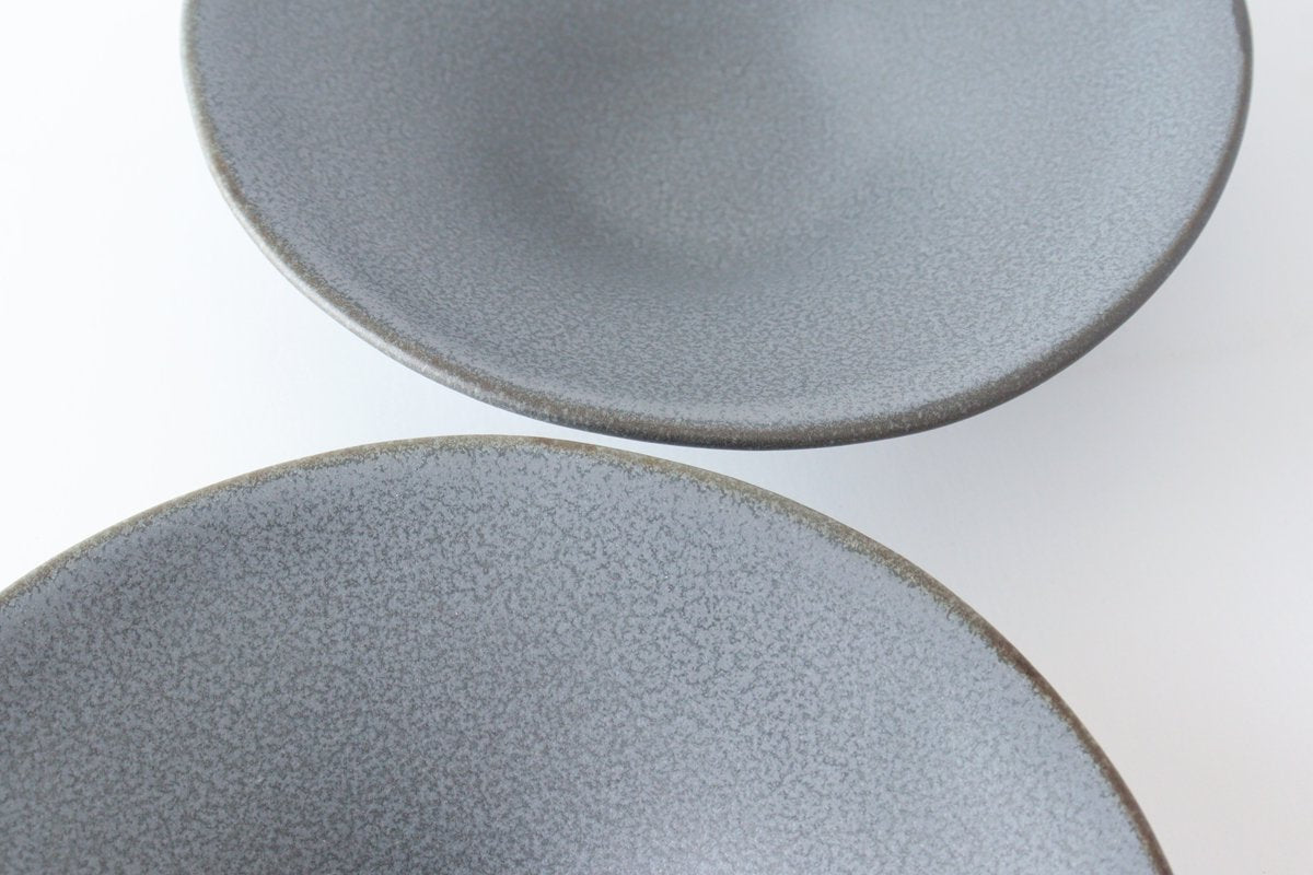 kei Morning Glory-shaped Bowl Gray | Serving Bowl Mino Ware