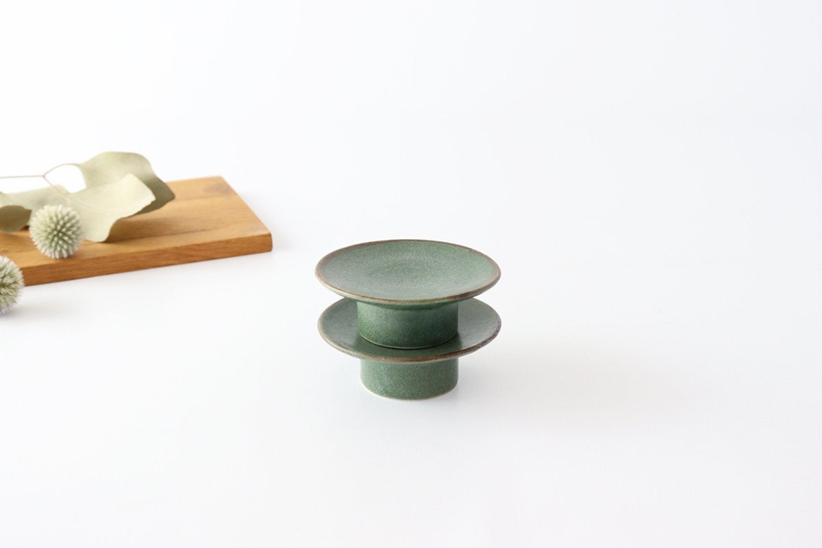 kei Small Compote Green 7.5cm/5.9in | Mino Ware