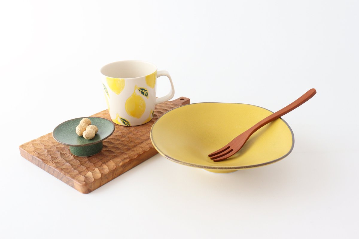 kei Small Compote Green 7.5cm/5.9in | Mino Ware
