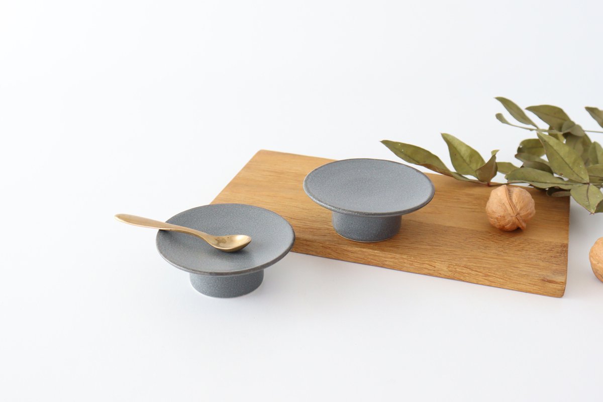 kei Small Compote Gray 7.5cm/5.9in | Mino Ware
