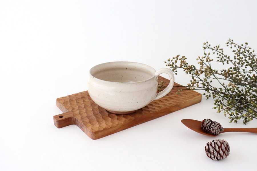 Soup Cup White Cream | Mino Ware