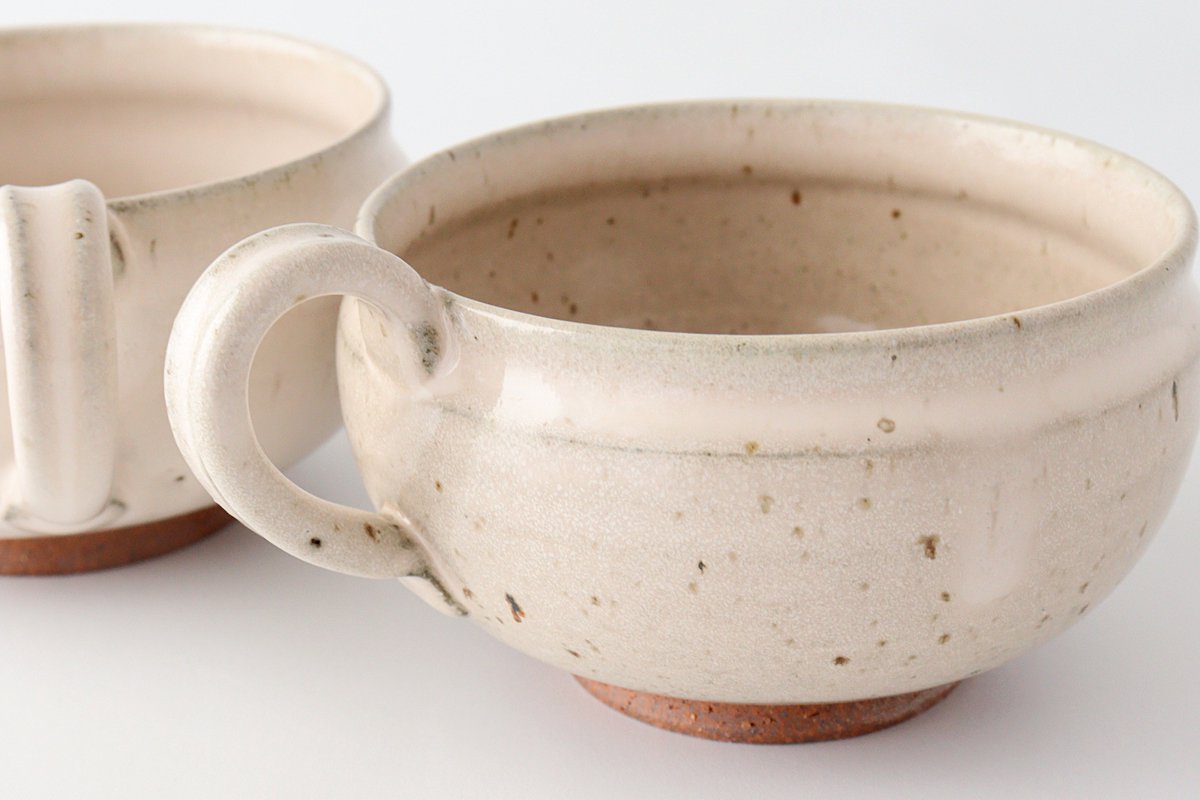 Soup Cup White Cream | Mino Ware