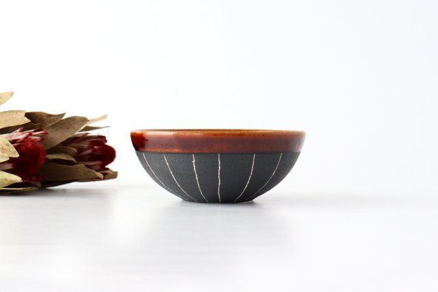Small Bowl Stripe Brown | Kobachi Shigaraki Ware