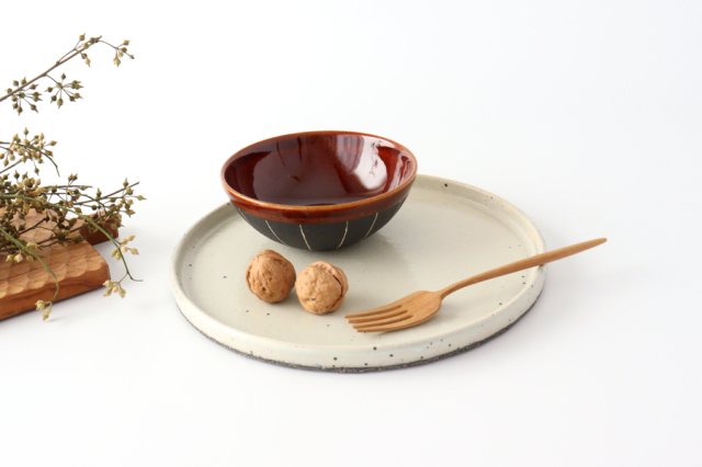 Small Bowl Stripe Brown | Kobachi Shigaraki Ware