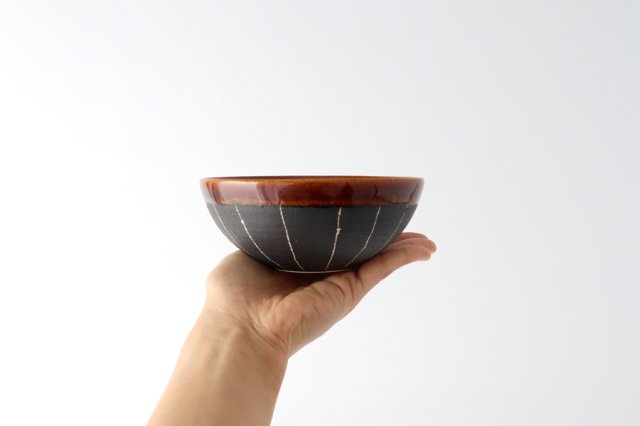 Small Bowl Stripe Brown | Kobachi Shigaraki Ware
