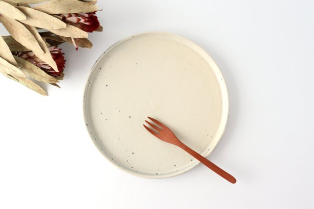 Round Plate Kohiki 24cm/9.4in | Shigaraki Ware