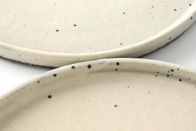 Round Plate Kohiki 24cm/9.4in | Shigaraki Ware