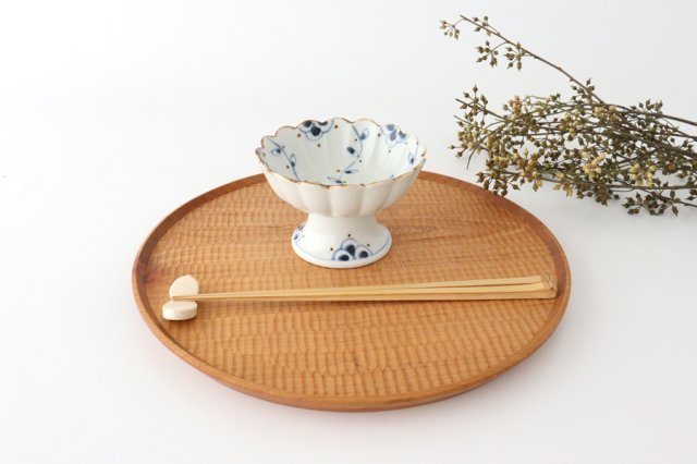 Dessert Cup Vine Blue Arabesque | Compote Arita Ware