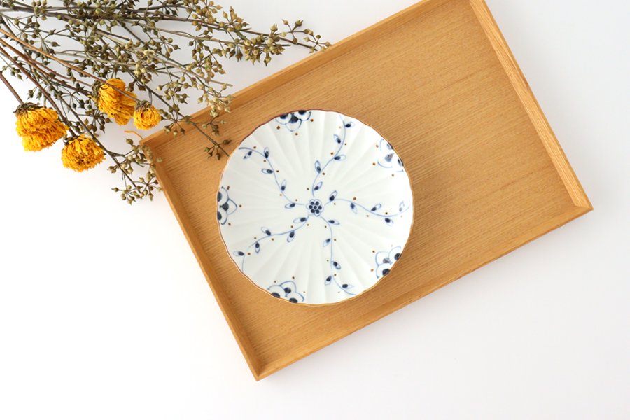 Round Plate Blue Arabesque | Arita Ware