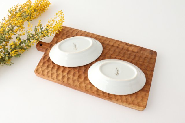 hana Oval Small Bowl Yellow Flower | Kobachi Arita Ware