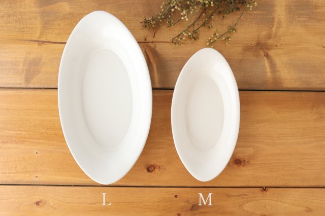 Kosen Kiln Oval Bowl White M | Serving Bowl Banko Ware-Detail14