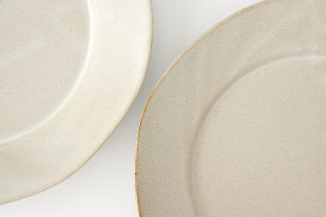 Round Plate Ivory 24cm/9.4in | Mino Ware