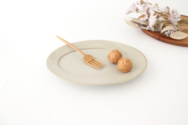 Oval Plate Ivory 23.5cm/9.0in | Mino Ware