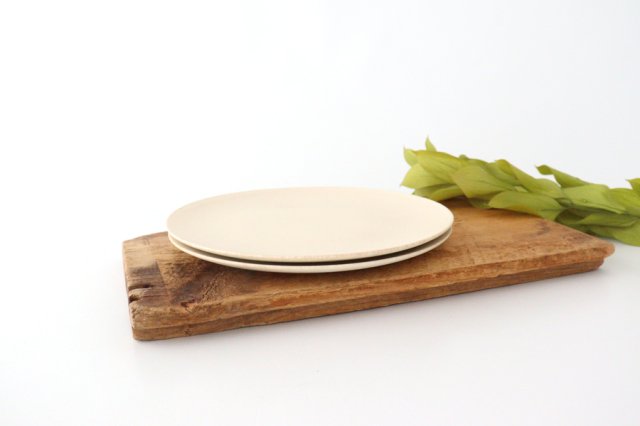 Plate 18cm Rene White Porcelain Mino Ware