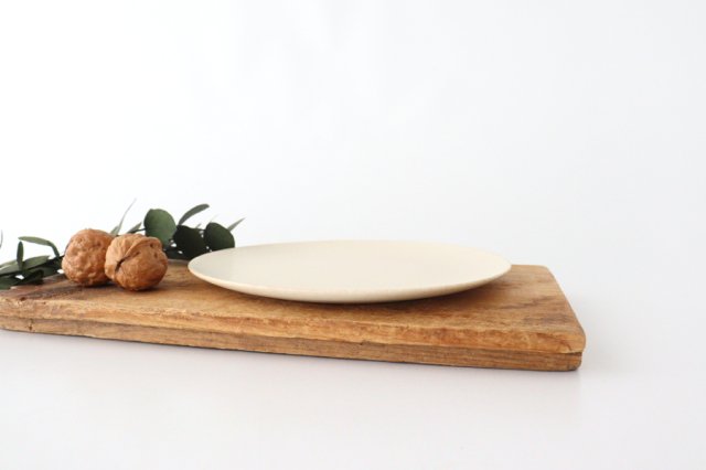 Plate 18cm Rene White Porcelain Mino Ware