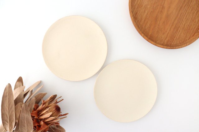 Plate 18cm Rene White Porcelain Mino Ware