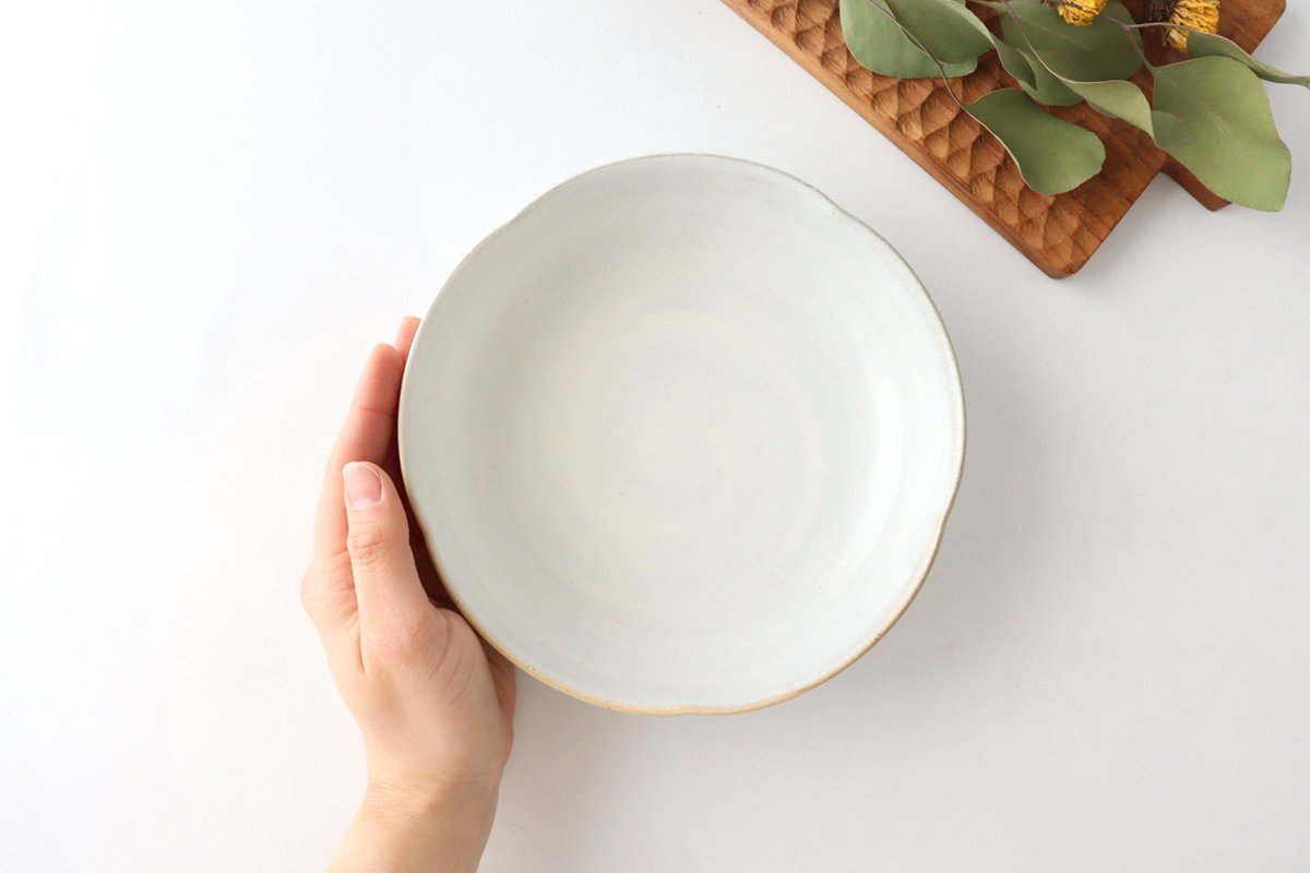 Flower Bowl White | Serving Bowl Mino Ware