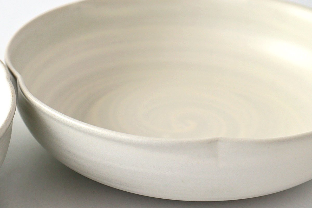 Flower Bowl White | Serving Bowl Mino Ware