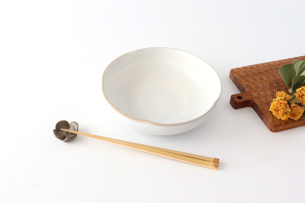 Flower Bowl White | Serving Bowl Mino Ware
